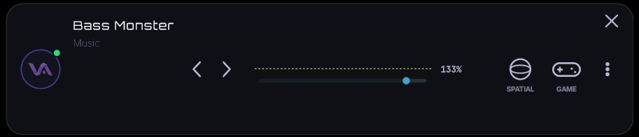 The Mini Mode screen in Veyra Sounds